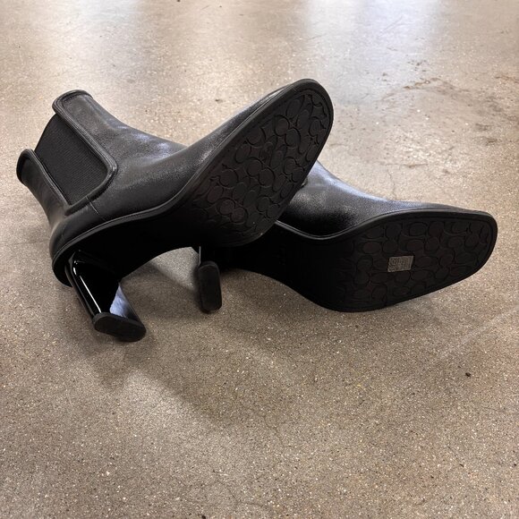 Coach Geneva Black Leather Bootie - Picture 6 of 7